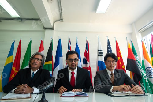 Preview: business approved stamp, permit document and certificate concept