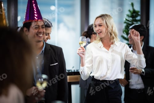 Visualização: Conceito de sucesso de celebração de festa de pessoas