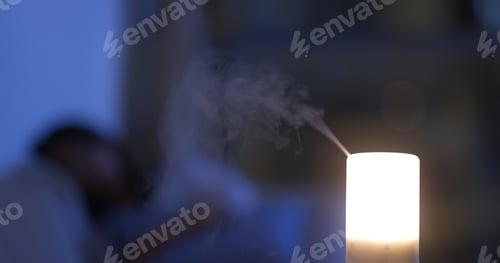 Preview: Air diffuser light at home in the evening