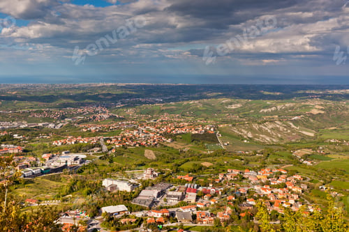 Preview: View from Titano mountain, San Marino at neighborhood