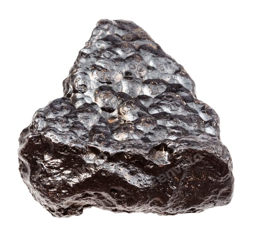 Preview: piece of Hematite (Kidney Ore) stone isolated