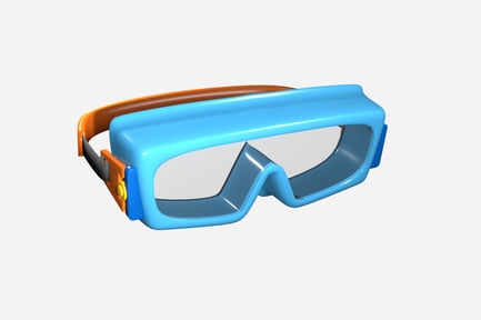 Preview: Safety Goggles 3D illustration