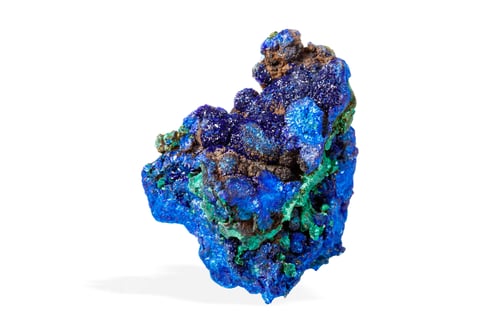 Preview: Raw Azurite-Malachite Stone with Deep Blue and Green Patterns