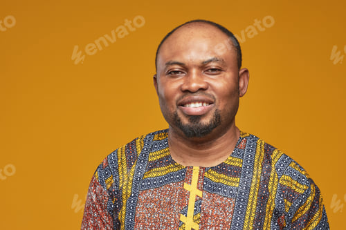 Preview: African young man in national costume