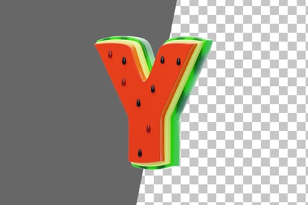 Preview: Watermelon Y 3D Icon