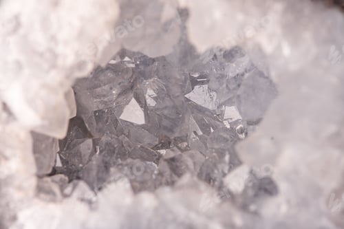 Preview: Closeup of clear and transparent crystals background, perfect for wallpapers