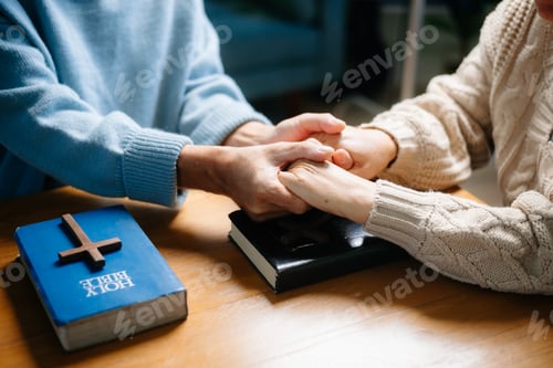 Preview: Woman's hand with cross .Concept of hope, faith, christianity, religion, church