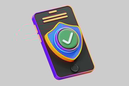 Preview: Secure mobile phone shield icon
