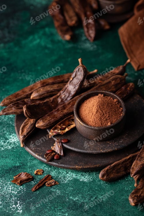 Preview: Carob pods, powder and molasses or syrup