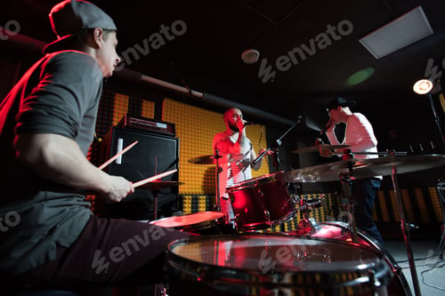 Preview: Band Recording Music in Studio