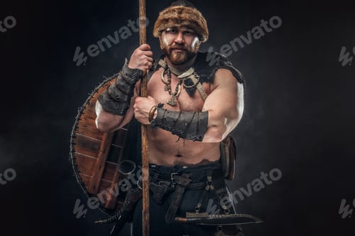 Preview: Severe barbarian in warrior clothes