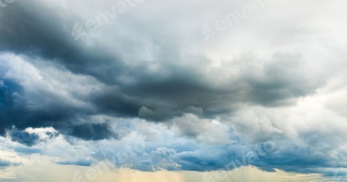 Preview: colorful dramatic sky with cloud at sunset