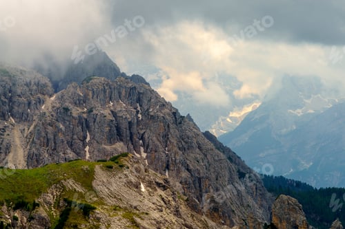 Preview: The road to Tre Cime di Lavaredo, Dolomites, at summer