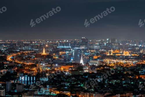 Preview: Bangkok downtown, Thailand in urban city in Asia.