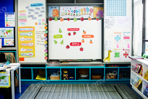 Preview: Kindergarten Classroom White Board Learning School