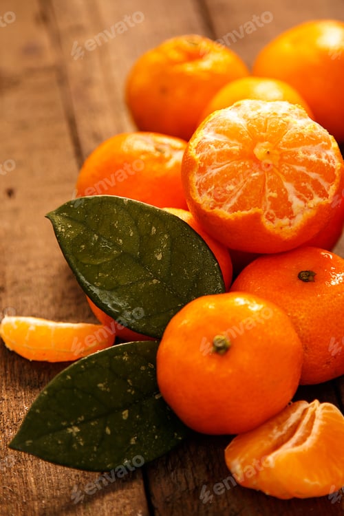 Vorschau: Frische und süße Mandarinen