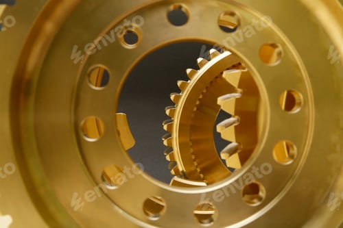 Preview: Gear wheels studio shoot industrial background