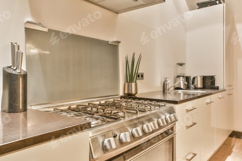 Preview: Kitchen in modern apartment