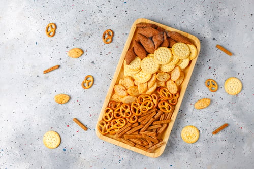 Preview: Assortment of unhealthy snacks.