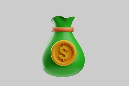 Preview: Green money bag with dollar sign