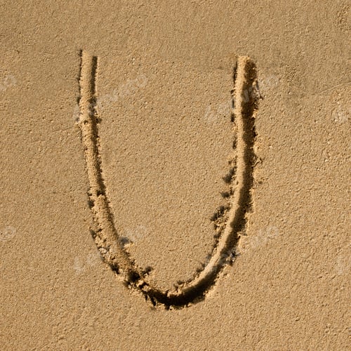 Preview: English sandy alphabet