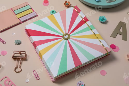 Preview: Concept of scrapbooking, scrapbooking for holiday, hobby concept
