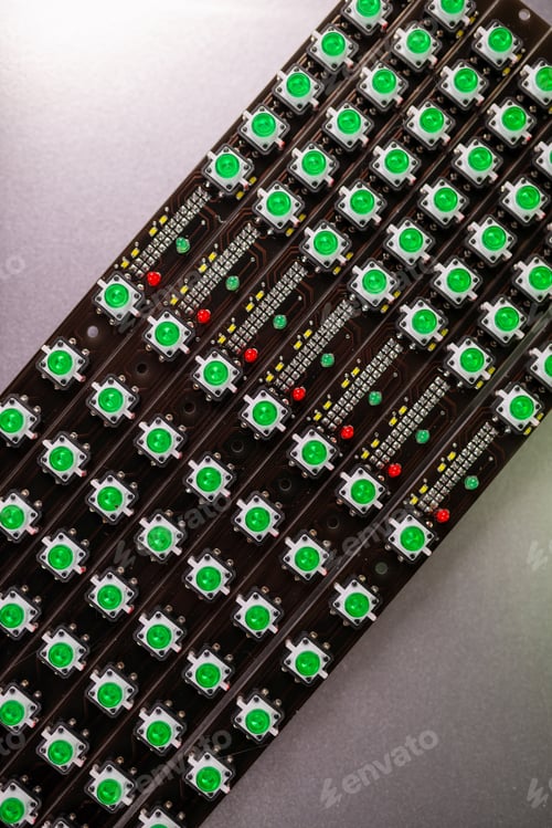 Preview: Panel of LED light indicators is in the production