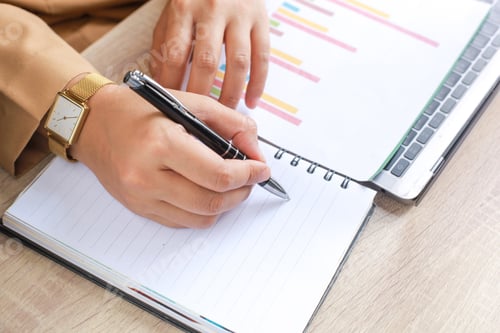 Preview: Woman Writing on Organizer
