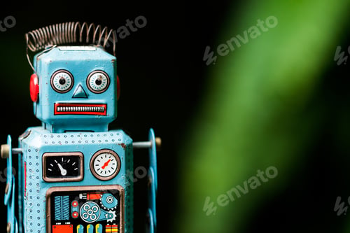 Preview: retro robot toy