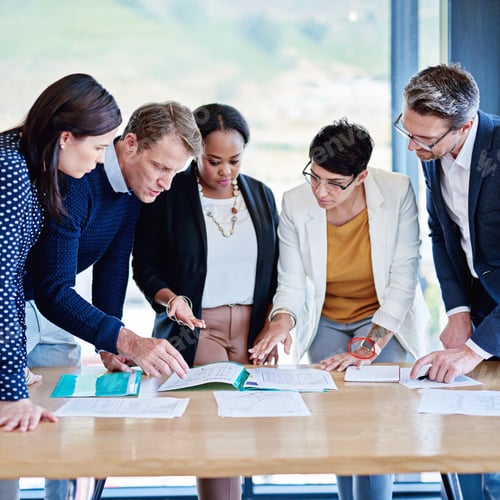 Preview: Getting their ducks in a row. Cropped shot of corporate businesspeople meeting in the boardroom.
