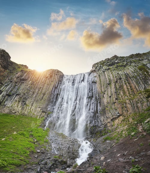 Preview: Water falls "Maiden braids" on the Mount Elbrus.
