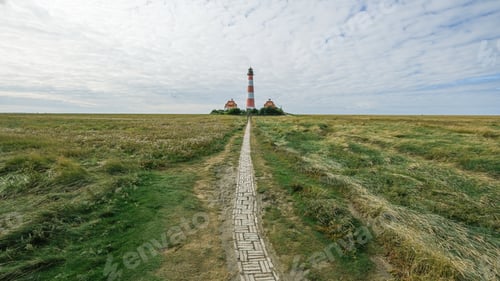 Preview: Lighthouse Westerhever near St. Peter Ording at the Northern Sea