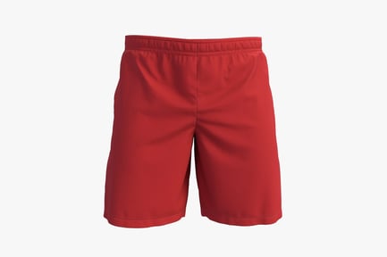 Preview: Red Cotton Athletic Shorts