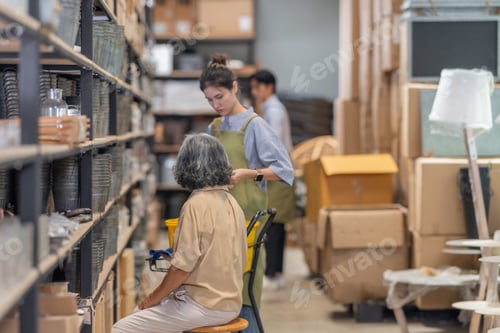 Preview: Family Business Owner, Mother Teaching Warehouse Inventory Management