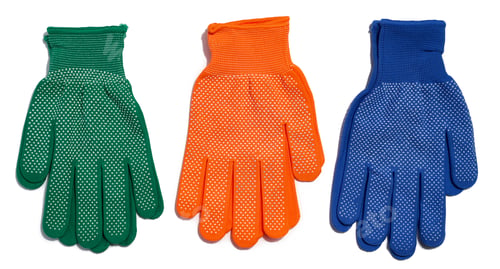 Preview: Textile work gloves on a white background. Protective clothing for manual workers