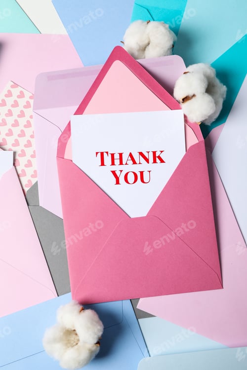 Preview: Words of gratitude, gratitude concept, text Thank you