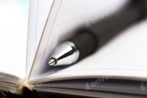 Preview: Pen and notebook close up