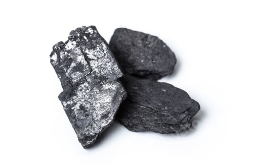 Preview: Natural wood charcoal Isolated on white