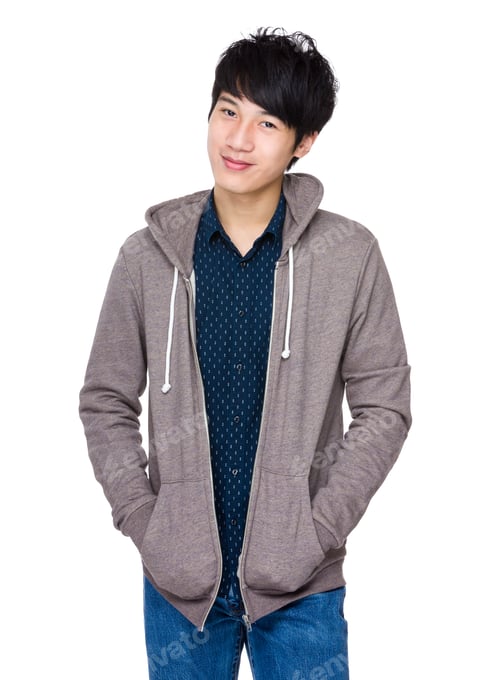 Preview: Happy young asian man