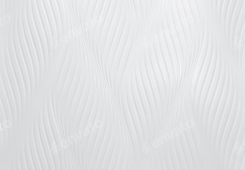 Preview: White cement wall with wave pattern. White wall texture abstract background. Modern design of white
