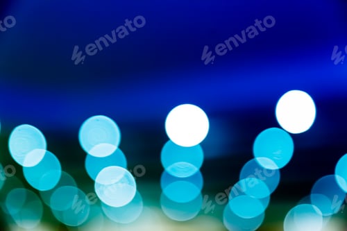 Preview: Colorful bokeh of light, with copyspace for advertising