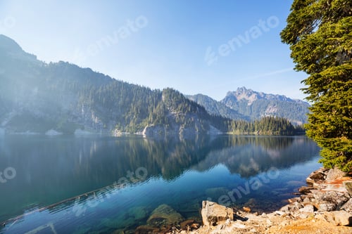 Preview: Mountains lake