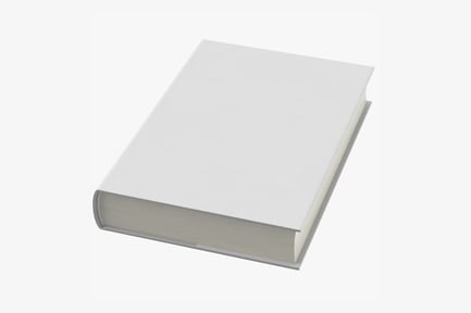Preview: Plain White Hardback Book