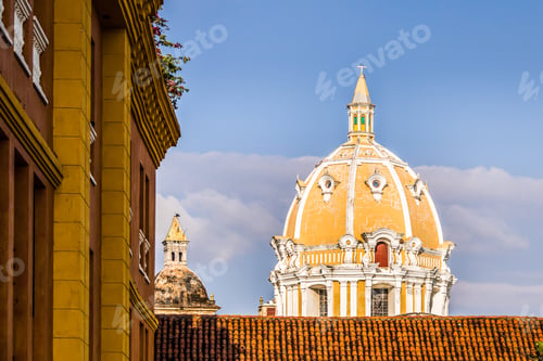 Preview: Dome of San Pedro Claver Church - Cartagena de Indias, Colombia