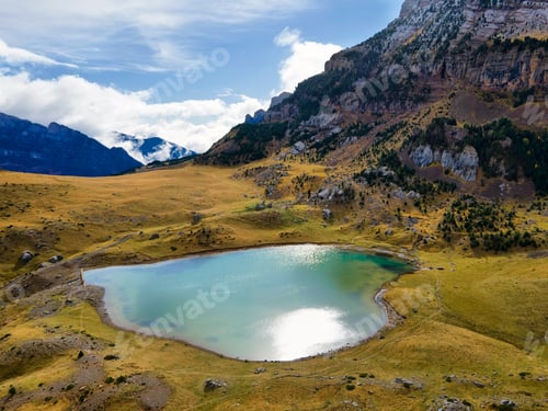 Preview: Piedrafita lake in Valley of Tena in Pyrenees, Spain.