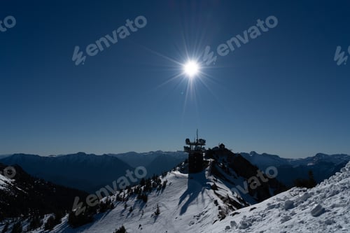 Preview: Snow covered mountain peaks