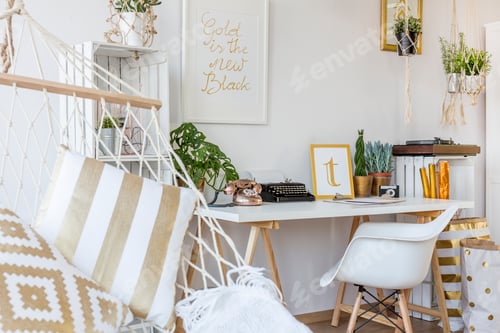 Preview: Study room with hammock