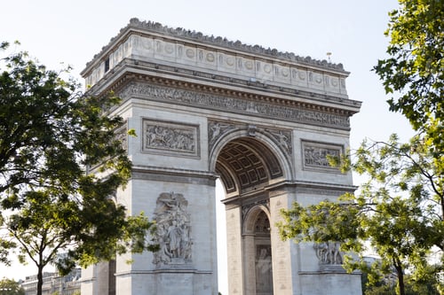 Preview: View of Arc de Triomphe - Triumphal Arc in Paris, France