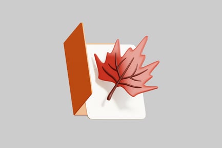 Preview: Maple leaf and open envelope