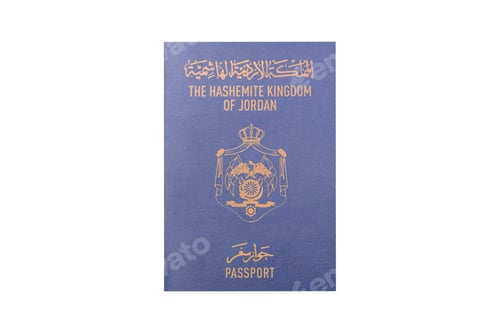 Preview: Jordan passport, Jordanian visa for international travel and vacation. Jordanian passport